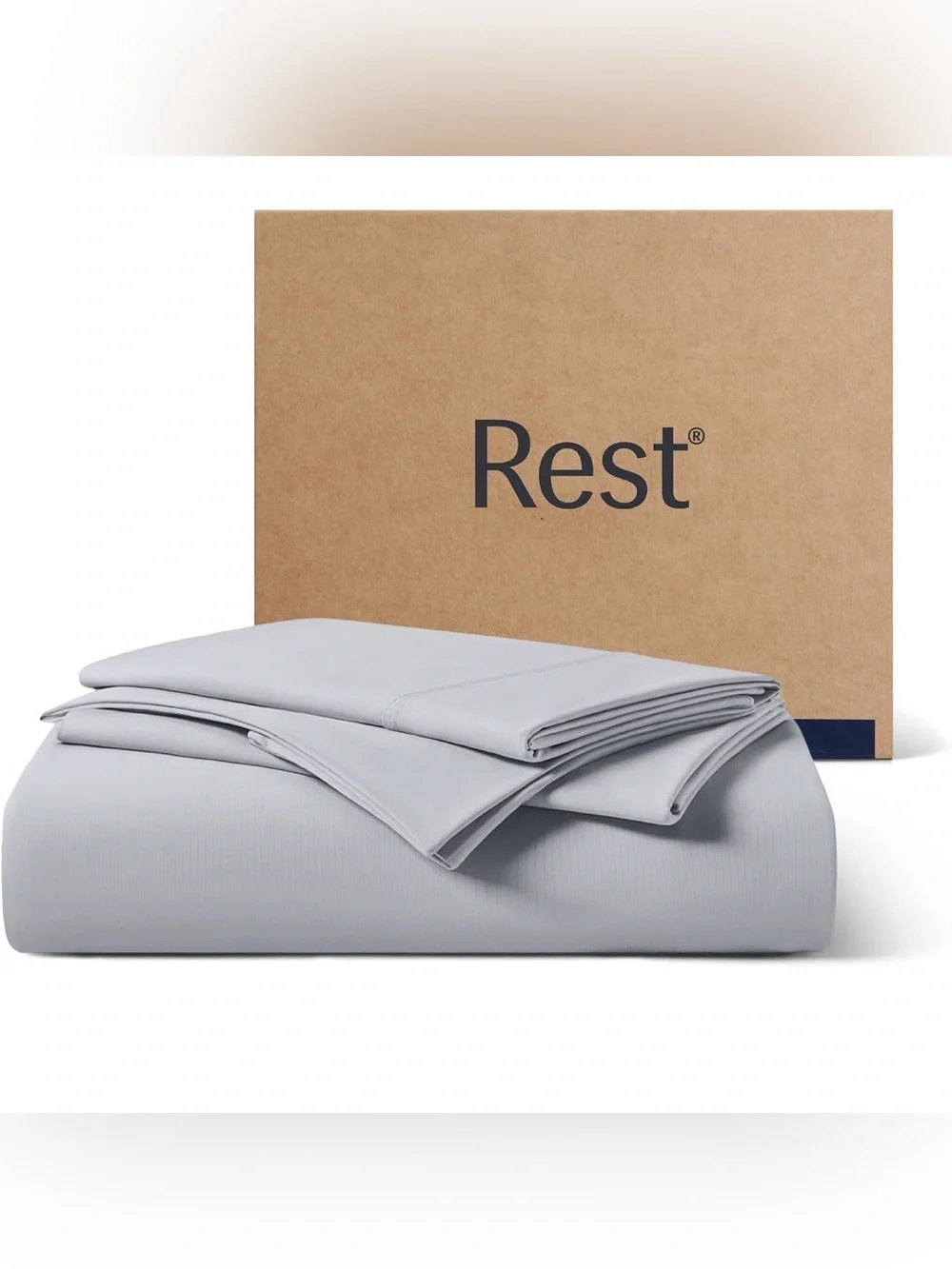 REST® Evercool® Cooling Sheet Set for Hot Sleepers gray queen fitted sheet 3pc